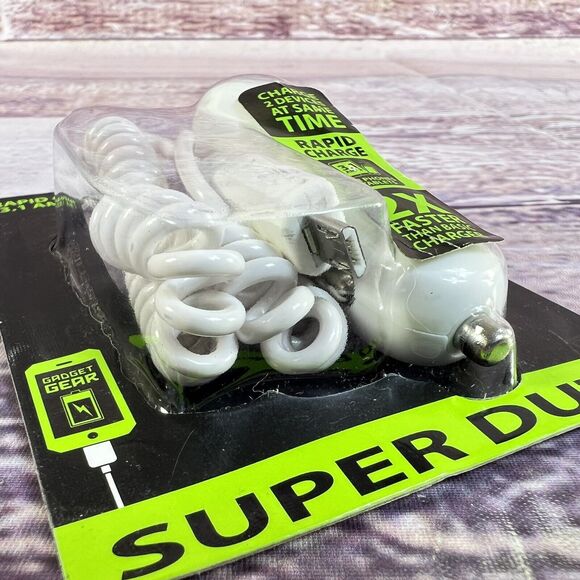 Micro-USB 3.1A Rapid Charging Cord +USB Port Fast Charger 12v Car Outlet Adapter - Picture 8 of 10